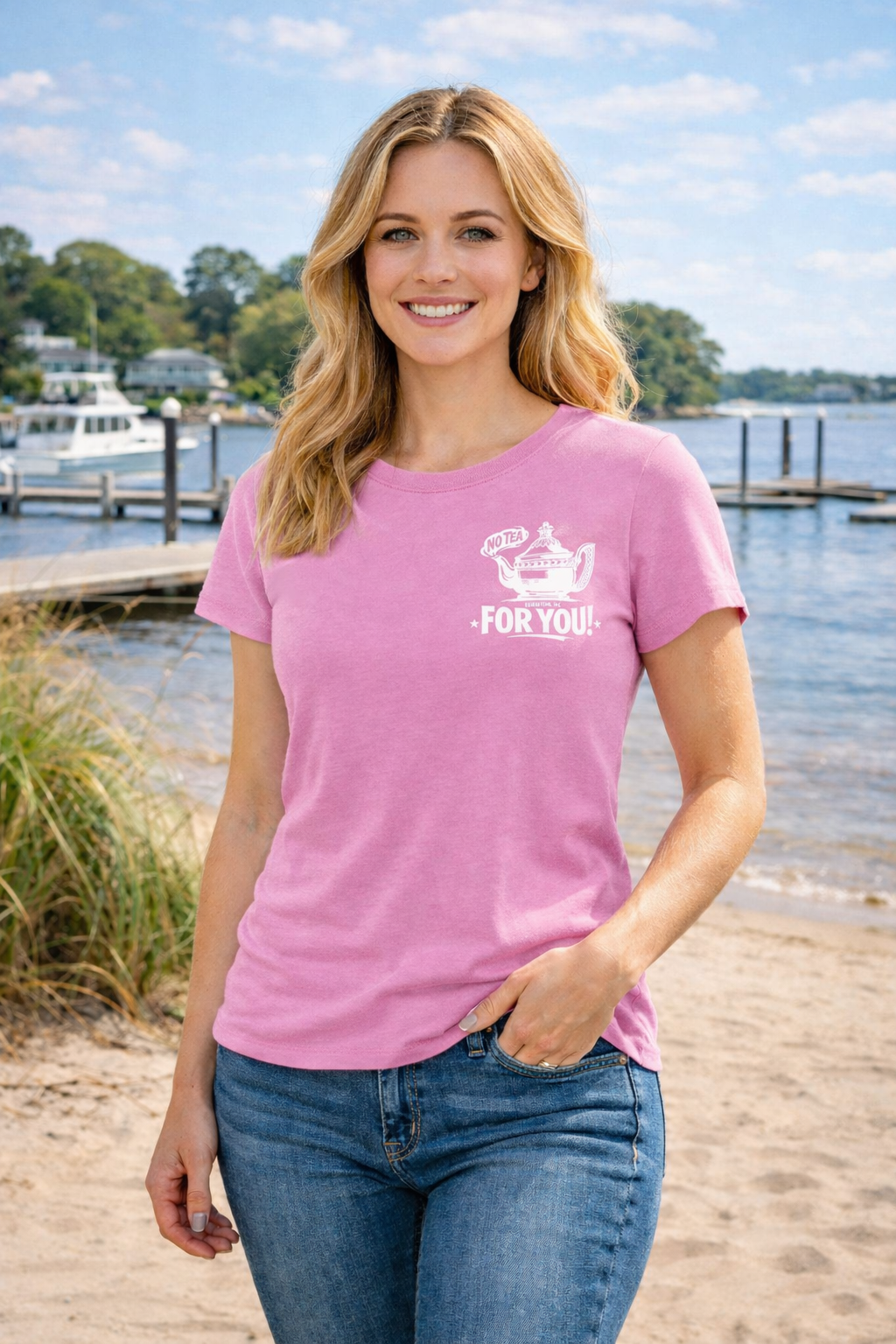 No Tea for You- Crewneck ladies