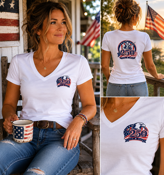 America 250- Women's V-neck