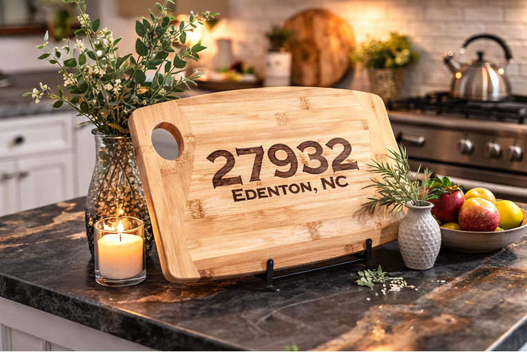 Edenton zip code cutting board