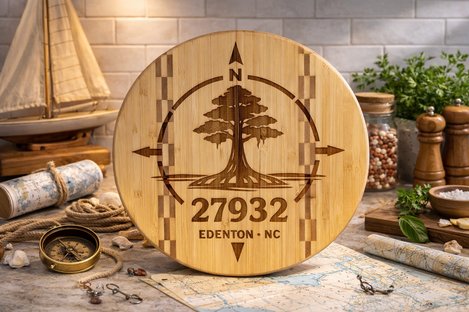 Edenton cypress tree cutting board